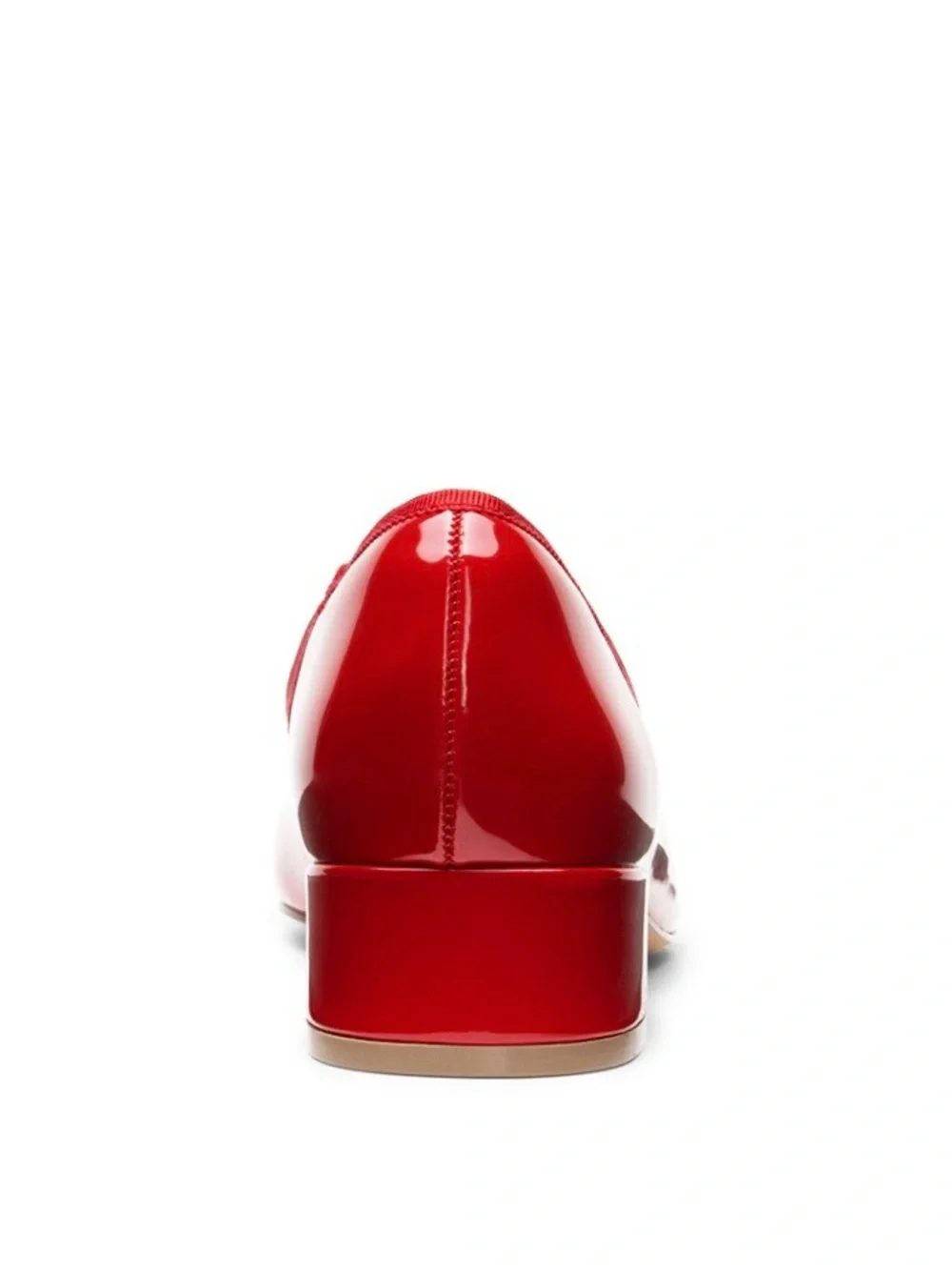 Dream Pairs Red Patent Ballet Flats with Bow and Low Heel